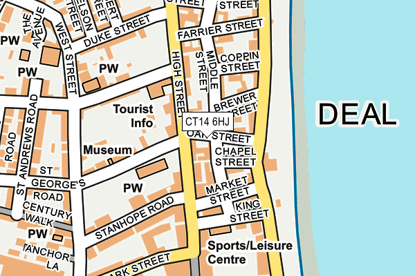 CT14 6HJ map - OS OpenMap – Local (Ordnance Survey)