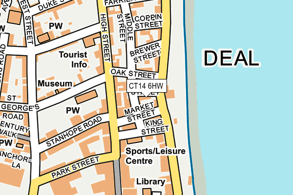 CT14 6HW map - OS OpenMap – Local (Ordnance Survey)