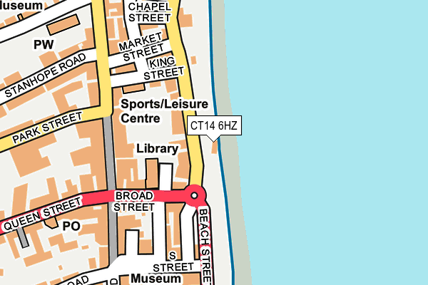 CT14 6HZ map - OS OpenMap – Local (Ordnance Survey)