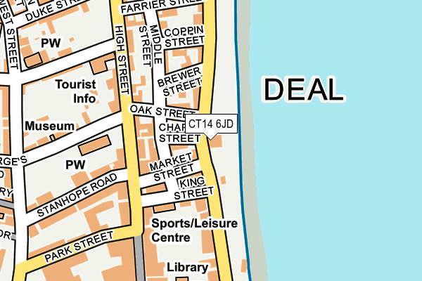 CT14 6JD map - OS OpenMap – Local (Ordnance Survey)