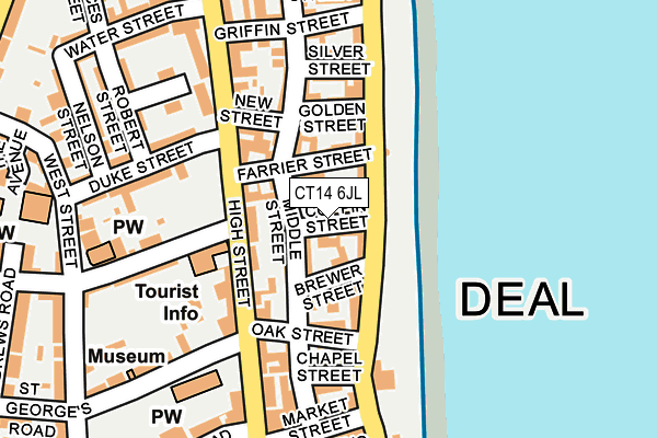 CT14 6JL map - OS OpenMap – Local (Ordnance Survey)