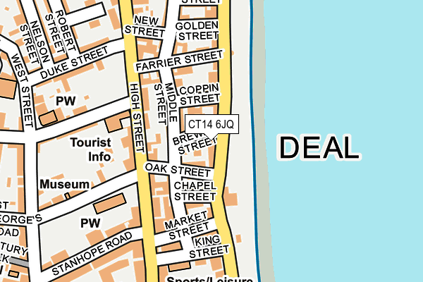 CT14 6JQ map - OS OpenMap – Local (Ordnance Survey)
