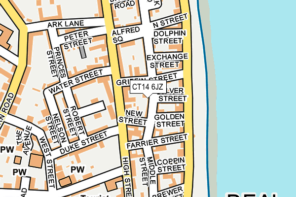 CT14 6JZ map - OS OpenMap – Local (Ordnance Survey)