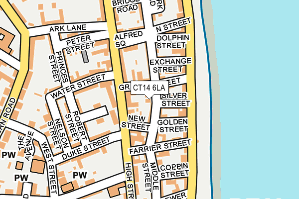 CT14 6LA map - OS OpenMap – Local (Ordnance Survey)