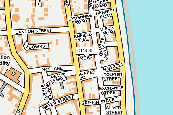 CT14 6LT map - OS OpenMap – Local (Ordnance Survey)