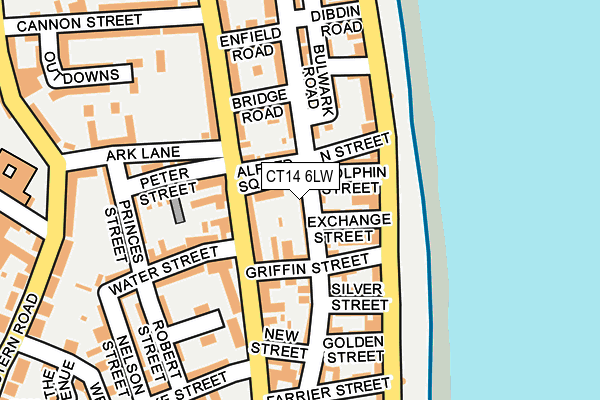 CT14 6LW map - OS OpenMap – Local (Ordnance Survey)