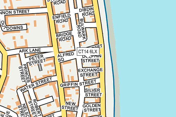 CT14 6LX map - OS OpenMap – Local (Ordnance Survey)
