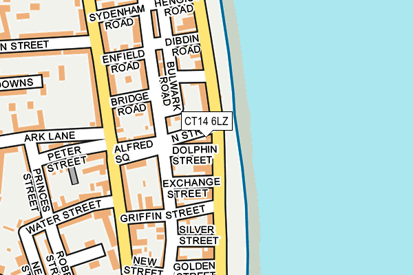 CT14 6LZ map - OS OpenMap – Local (Ordnance Survey)