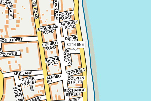 CT14 6NE map - OS OpenMap – Local (Ordnance Survey)