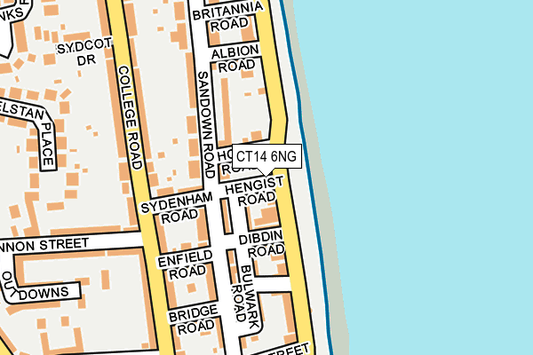 CT14 6NG map - OS OpenMap – Local (Ordnance Survey)