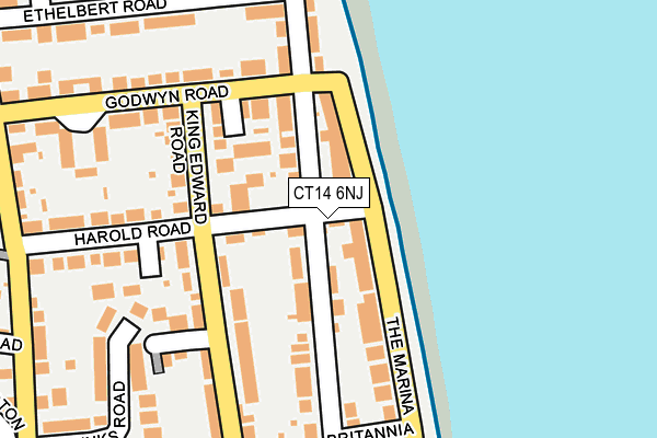 CT14 6NJ map - OS OpenMap – Local (Ordnance Survey)