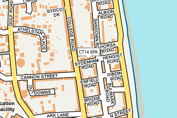 CT14 6PA map - OS OpenMap – Local (Ordnance Survey)
