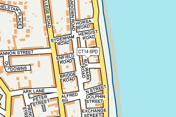 CT14 6PD map - OS OpenMap – Local (Ordnance Survey)