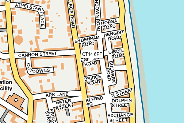 CT14 6PF map - OS OpenMap – Local (Ordnance Survey)