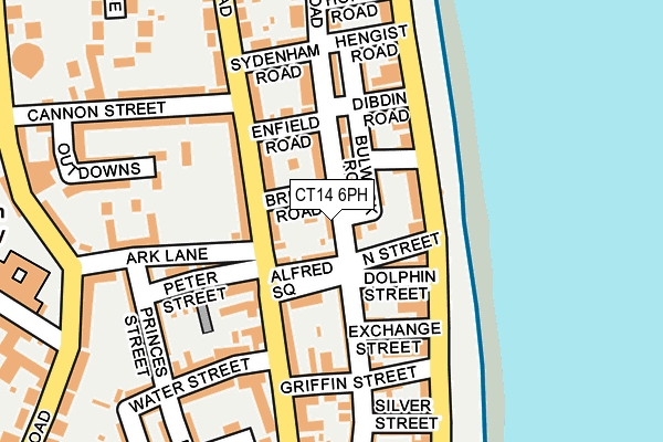 CT14 6PH map - OS OpenMap – Local (Ordnance Survey)