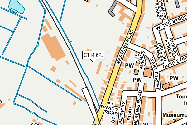 CT14 6PJ map - OS OpenMap – Local (Ordnance Survey)