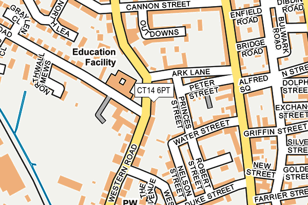 CT14 6PT map - OS OpenMap – Local (Ordnance Survey)