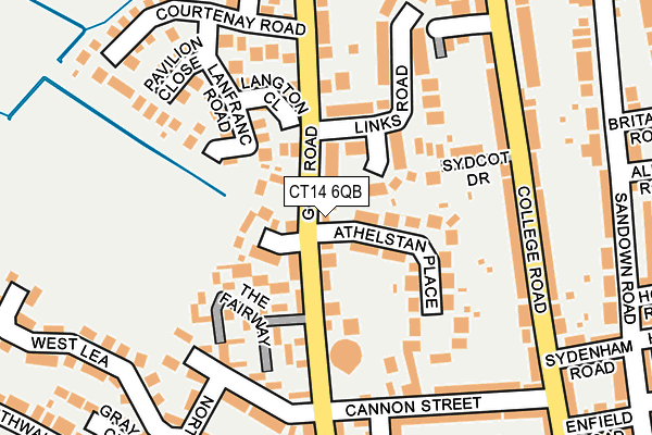 CT14 6QB map - OS OpenMap – Local (Ordnance Survey)