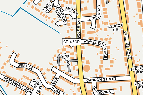 CT14 6QD map - OS OpenMap – Local (Ordnance Survey)