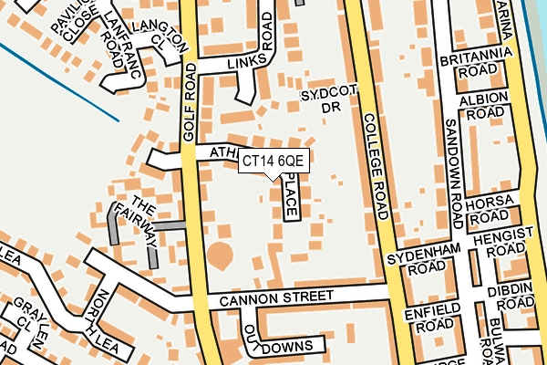 CT14 6QE map - OS OpenMap – Local (Ordnance Survey)