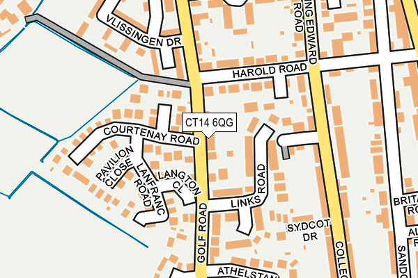 CT14 6QG map - OS OpenMap – Local (Ordnance Survey)
