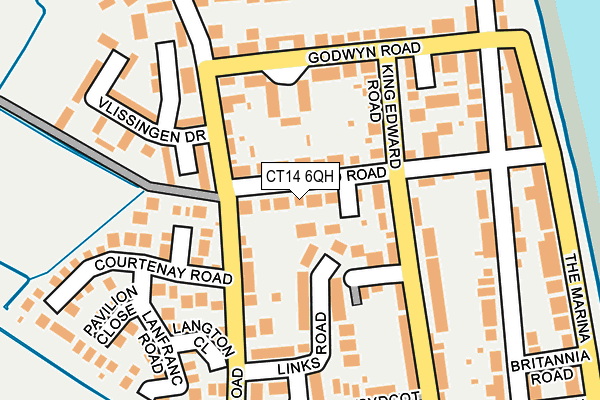CT14 6QH map - OS OpenMap – Local (Ordnance Survey)