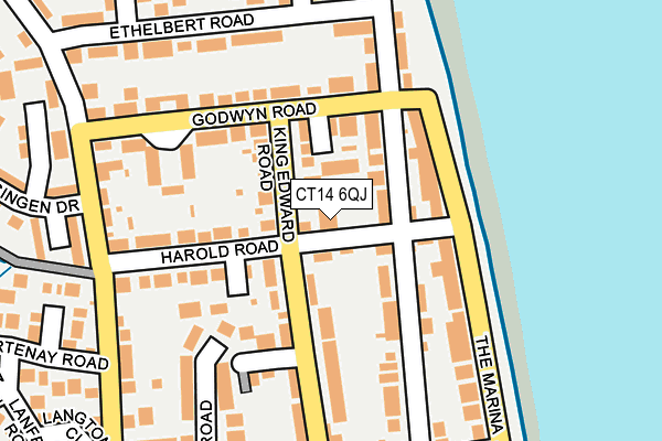 CT14 6QJ map - OS OpenMap – Local (Ordnance Survey)