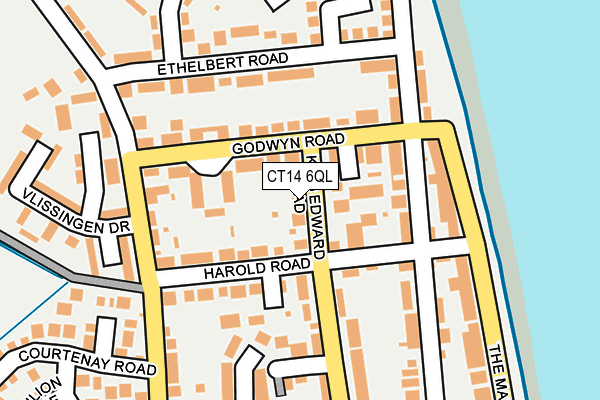 CT14 6QL map - OS OpenMap – Local (Ordnance Survey)