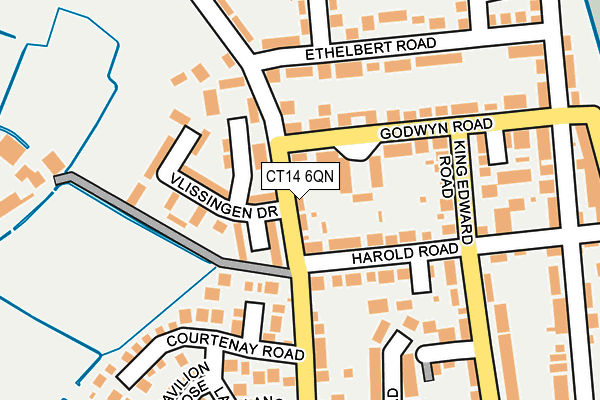 CT14 6QN map - OS OpenMap – Local (Ordnance Survey)