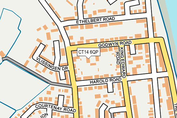 CT14 6QP map - OS OpenMap – Local (Ordnance Survey)