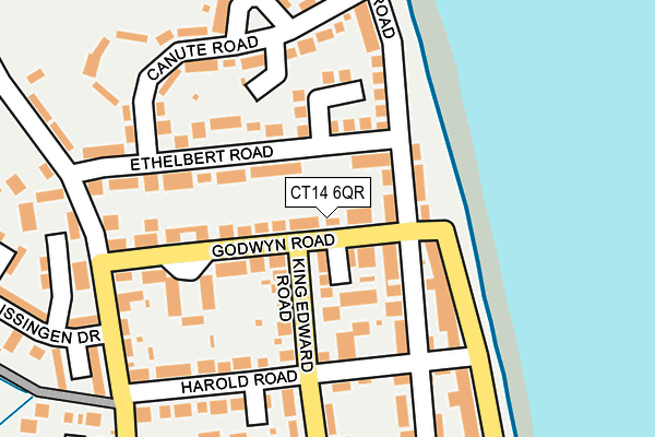 CT14 6QR map - OS OpenMap – Local (Ordnance Survey)