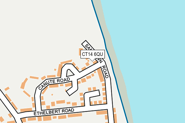 CT14 6QU map - OS OpenMap – Local (Ordnance Survey)