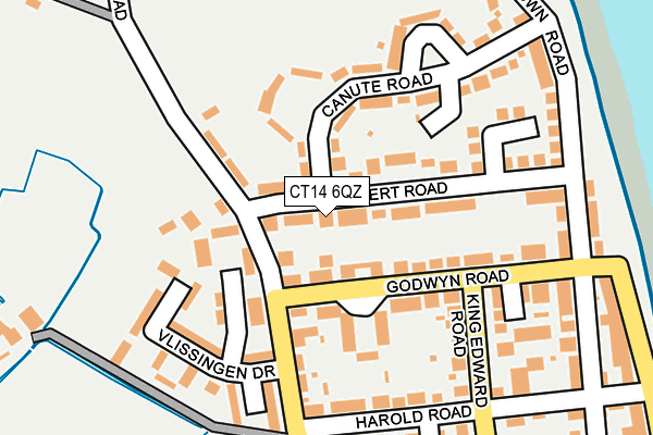 CT14 6QZ map - OS OpenMap – Local (Ordnance Survey)