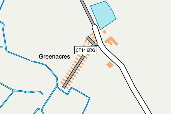 CT14 6RG map - OS OpenMap – Local (Ordnance Survey)
