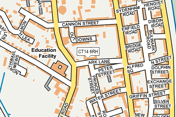 CT14 6RH map - OS OpenMap – Local (Ordnance Survey)