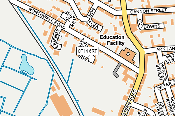 CT14 6RT map - OS OpenMap – Local (Ordnance Survey)