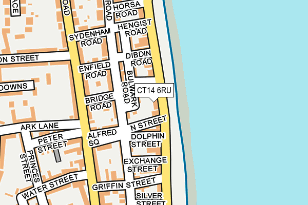 CT14 6RU map - OS OpenMap – Local (Ordnance Survey)