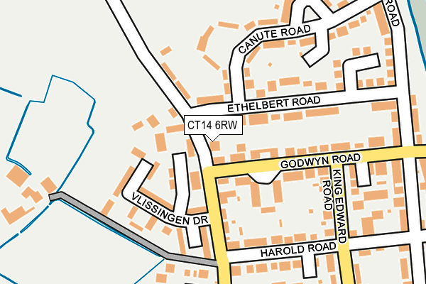 CT14 6RW map - OS OpenMap – Local (Ordnance Survey)