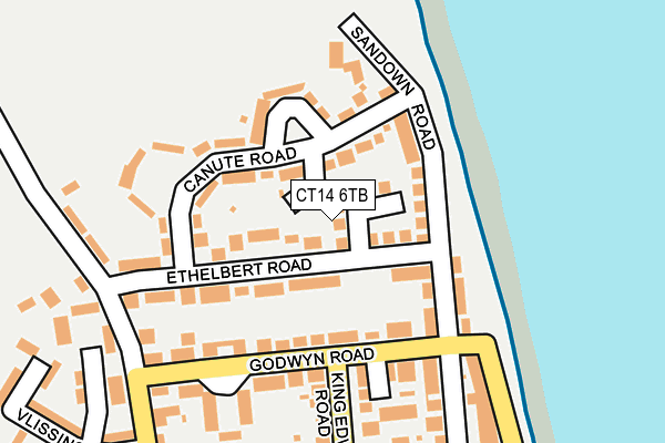 CT14 6TB map - OS OpenMap – Local (Ordnance Survey)