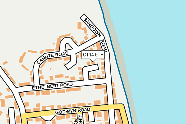 CT14 6TF map - OS OpenMap – Local (Ordnance Survey)