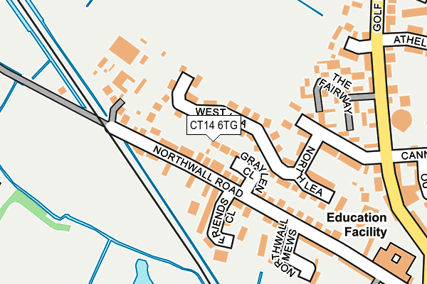 CT14 6TG map - OS OpenMap – Local (Ordnance Survey)