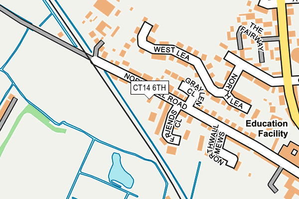 CT14 6TH map - OS OpenMap – Local (Ordnance Survey)