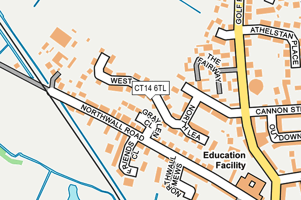 CT14 6TL map - OS OpenMap – Local (Ordnance Survey)