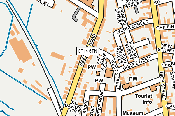 CT14 6TN map - OS OpenMap – Local (Ordnance Survey)