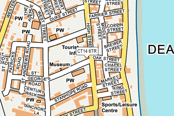 CT14 6TR map - OS OpenMap – Local (Ordnance Survey)