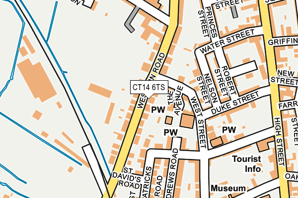 CT14 6TS map - OS OpenMap – Local (Ordnance Survey)