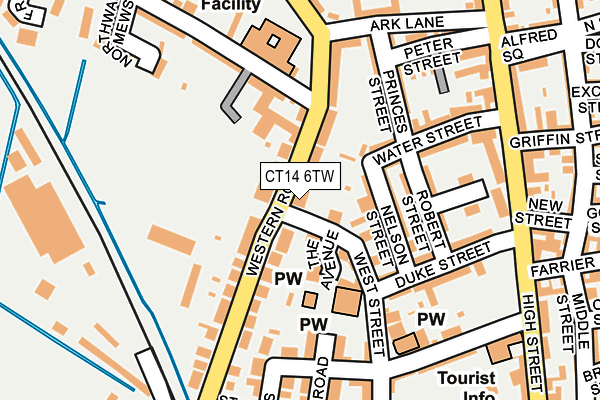 CT14 6TW map - OS OpenMap – Local (Ordnance Survey)