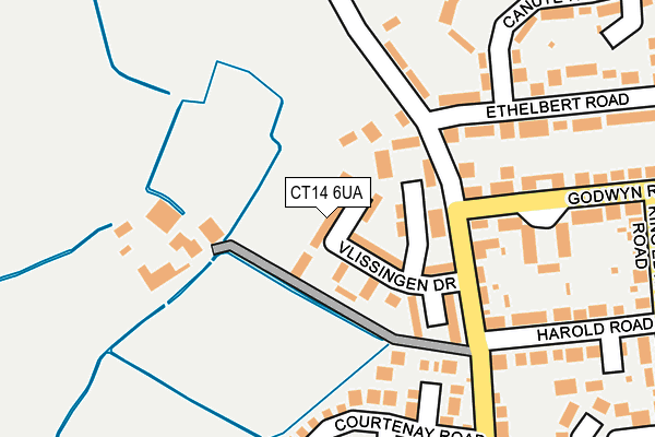 CT14 6UA map - OS OpenMap – Local (Ordnance Survey)