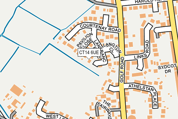 CT14 6UE map - OS OpenMap – Local (Ordnance Survey)