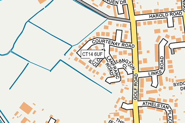 CT14 6UF map - OS OpenMap – Local (Ordnance Survey)